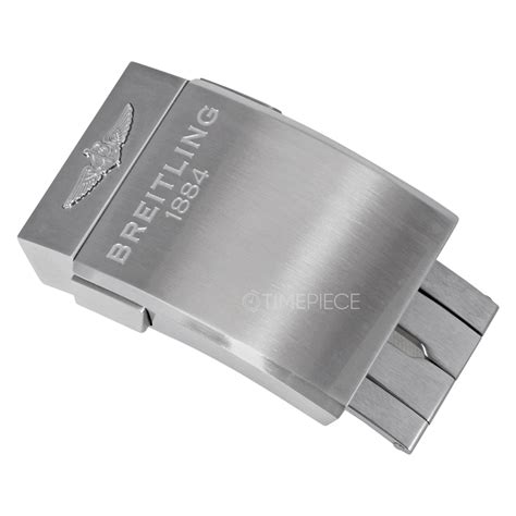 Breitling 20mm Brushed Stainless Steel Deployment Buckle